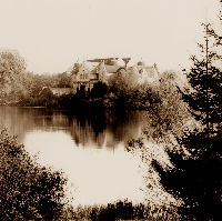 Widok od strony jeziora ok. 1945 r.