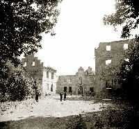 Herrenhaus nach den Kriegszerstrungen, 1961